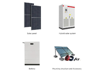 ระบบพลังงานแสงอาทิตย์แบบไฮบริด 3 เฟส 15KW 30KW Paneles Solares Kit พร้อมแบตเตอรี่จัดเก็บ