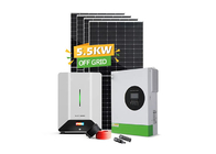 5.5kw ระบบเก็บพลังงานพลังงานแสงอาทิตย์ Off Grid แพ็คเกจเต็ม ซิลิคอนโมโนคริสตัล
