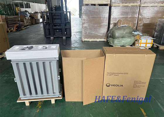 โมดูล EDI ของ Veolia E-Cell-3X ผลิตน้ําสูงสุด 6.4 m3 / ชั่วโมง การฟื้นฟูสูงถึง 97%
