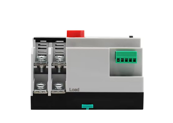 Din Rail Dual Power อัตโนมัติโอนสวิตช์การทํางานด้วยมืออัตโนมัติ Grid / Generator