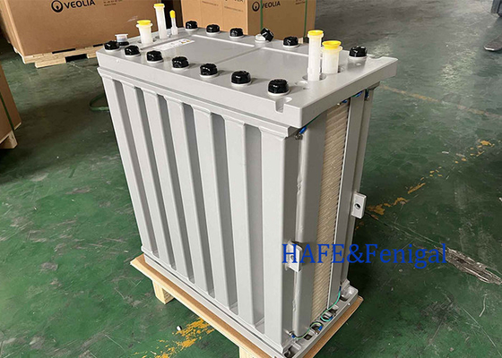 165 กิโลกรัม 5-9 m3/hr โมดูล VEOLIA EDI สําหรับอิเล็กทรอนิกซ์ต่อเนื่อง E-cell MK-7