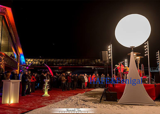 Outdoor Inflatable Portable Pole Stand Light Balloon LED 400W เครื่องโฆษณาสามเสา