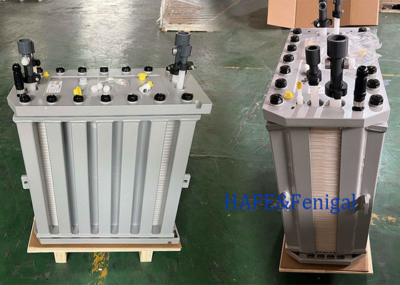 165 กิโลกรัม 5-9 m3/hr โมดูล VEOLIA EDI สําหรับอิเล็กทรอนิกซ์ต่อเนื่อง E-cell MK-7