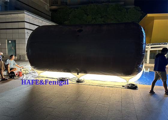 1.8kw Tube Helium Air Filled Bi Colour LED DMX CRMX การควบคุมไฟบัลลูน ฟิล์ม