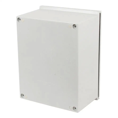กล่องกรอบไฟฟ้าสําหรับการกระจายไฟฟ้าภายนอก สายใยแก้ว พื้นผิวขาว 300x250x140mm