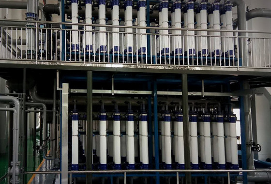 PVDF โมดูล Membrane Ultrafiltration ความดันภายในระบายน้ําสูง UF3OA160L
