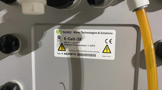 กระแส 5.0 M3/H Veolia Suez โมดูล EDI E-Cell-3X Suez สําหรับการจัดหาน้ําที่บริสุทธิ์มาก