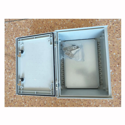 IP66 กันน้ํา กล่องปิดไฟเบอร์กล๊าสติดผนัง พร้อมฝาปิดแข็ง 600*500*230mm