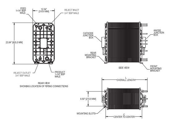 ความมั่นคงที่ยิ่งใหญ่ Ionpure CEDI LX-Z IP-LXM30Z-5 สําหรับอุตสาหกรรมพลังงานอิเล็กทรอนิกส์