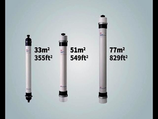 DOWTM UF SFP-2660 ผนังการกรอง ultrafiltration: ไฟฟลัสสูง, โรงงานพลังงานปูนต่ํา