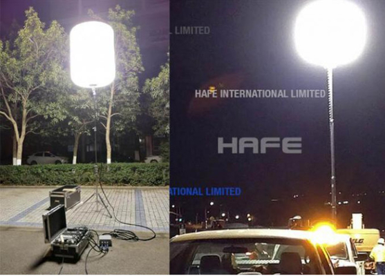 ดวงอาทิตย์ 1000W LED แสงบอลลูน แสงสามขาหลักสําหรับการช่วยเหลือแผ่นดินไหว