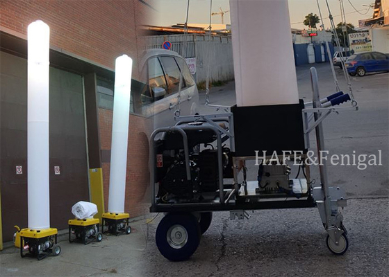 แหล่งจ่ายไฟภายนอกเสริม 120V/50HZ HID 1000w หอไฟฉุกเฉินแบบเป่าลม แบตเตอรี่