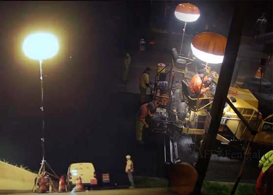สำหรับไฟส่องสว่างพื้นที่ทำงาน ไฟบอลลูน LED 400w พร้อมแสงนุ่มนวลแบบกระจาย ติดตั้งง่าย