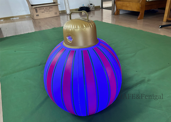 ไฟลูกโป่ง LED คริสต์มาสต์ พีวีซีแบบปรับอากาศ (เงิน/ทอง) - ตกแต่งบ้านกลางแจ้ง