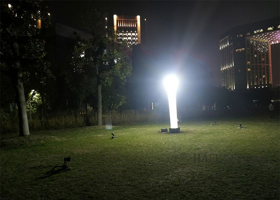 หอไฟส่องสว่างแบบเป่าลม ปราศจากแสงสะท้อน 1200W 60HZ ระบบฉุกเฉิน สำหรับใช้งานกลางแจ้งในเวลากลางคืนแบบพกพา