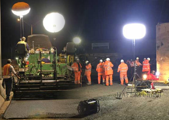 800W Dimmable LED Inflatable Light Tower สามารถปรับแต่งได้สําหรับการช่วยเหลือกลางคืน ความปลอดภัยในการก่อสร้าง