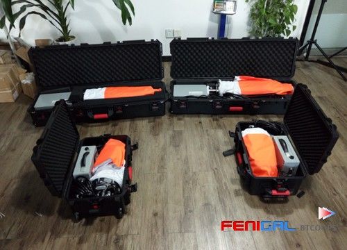 โซลูชันไฟส่องสว่าง LED บอลลูนแบบตั้งพื้น 200W ปราศจากแสงสะท้อน สำหรับงานอุตสาหกรรมและกู้ภัย