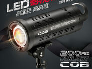 SL200W Pro LED Photo Light, ไฟ LED แบบพกพาสำหรับการถ่ายภาพอุณหภูมิสี 5500K