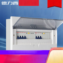 63A 100A กล่องกระจายแสงพลาสติกโพลีคาร์บอเนต 9 12 16 20 24 32 36 45 Ways Delixi
