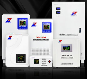 Home Hanging Type 110V 260V 3kVA เครื่องควบคุมแรงดันไฟฟ้ากระแสสลับเซอร์โว