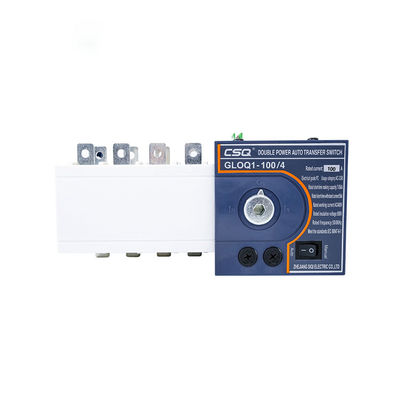 ครัวเรือน 2P 3P 4P 100A 35 มม. การติดตั้ง Ats Power Automatic Transfer Switch