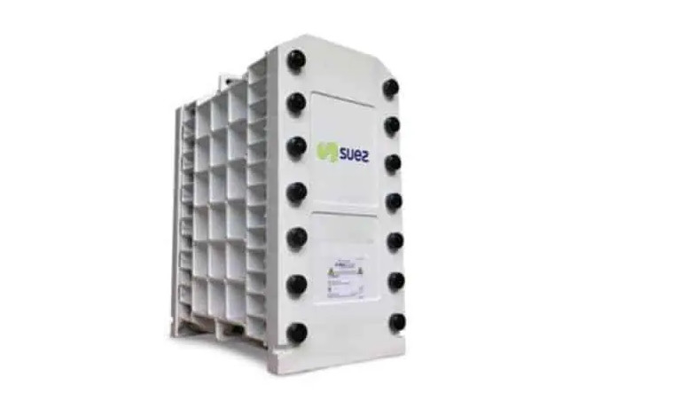 SUEZ E-Cell 3X Stack Standard Electrodeionization EDI ระบบระบายน้ําเสีย Edi อุณหภูมิสูงสุด 40 °C