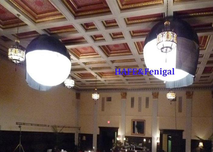 สเปอร์ 3.6kw 4.2m/14feet Helium Dimmable LED DMX CRMX การควบคุมภาพยนตร์ แสงบอลลูน
